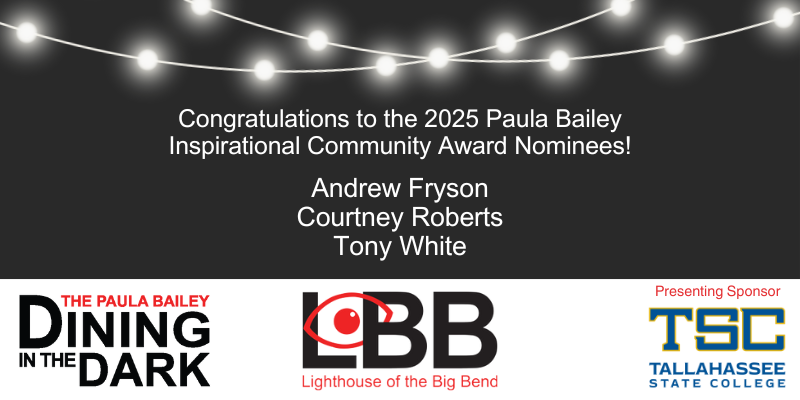 Congratulations to the 2025 Paula Bailey Inspirational Community Award Nominees! Andrew Fryson Courtne Roberts Tony White